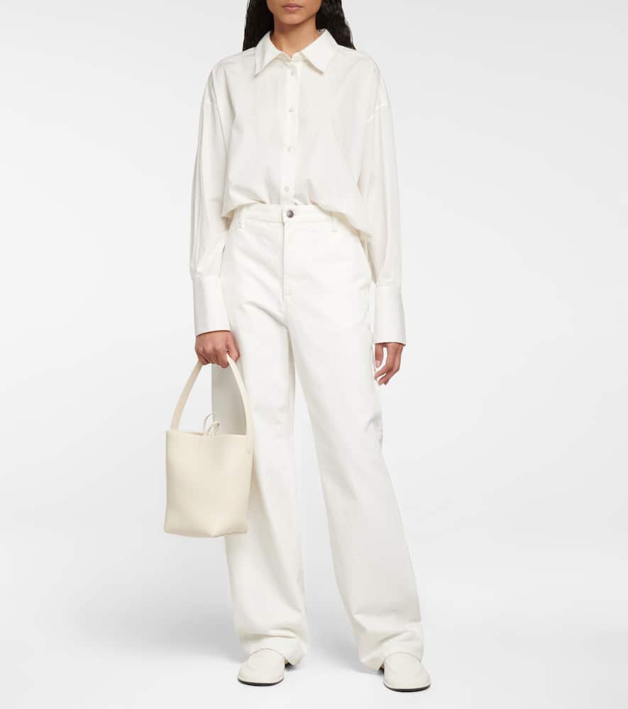 The Row N/S Park Small leather tote bag