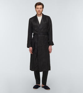 Derek Rose Douglas suede and shearling slippers