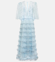 Costarellos Lucia embellished tulle gown