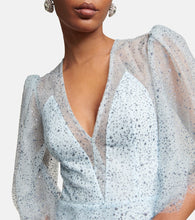 Costarellos Lucia embellished tulle gown