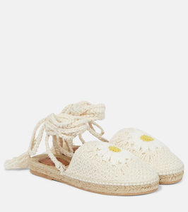 Alanui Daisy crochet espadrilles