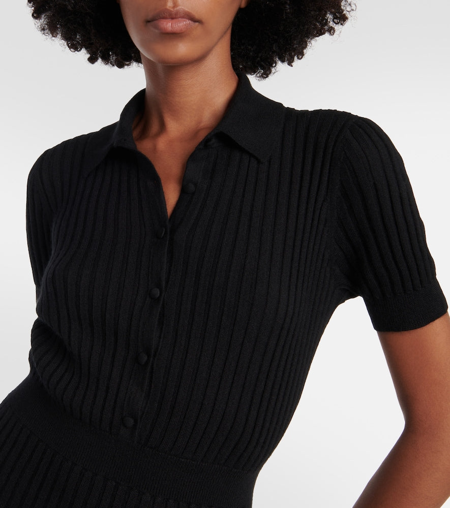 Gabriela Hearst Amor silk and cashmere midi dress