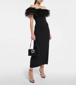 Giambattista Valli Off-shoulder ruffle-trimmed maxi dress