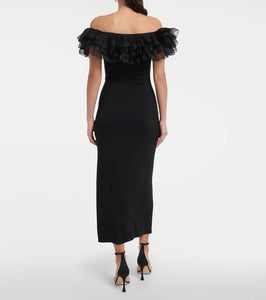 Giambattista Valli Off-shoulder ruffle-trimmed maxi dress