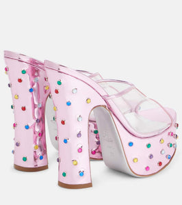 Vivienne Westwood Candy embellished leather platform mules