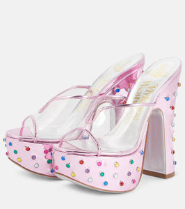 Vivienne Westwood Candy embellished leather platform mules