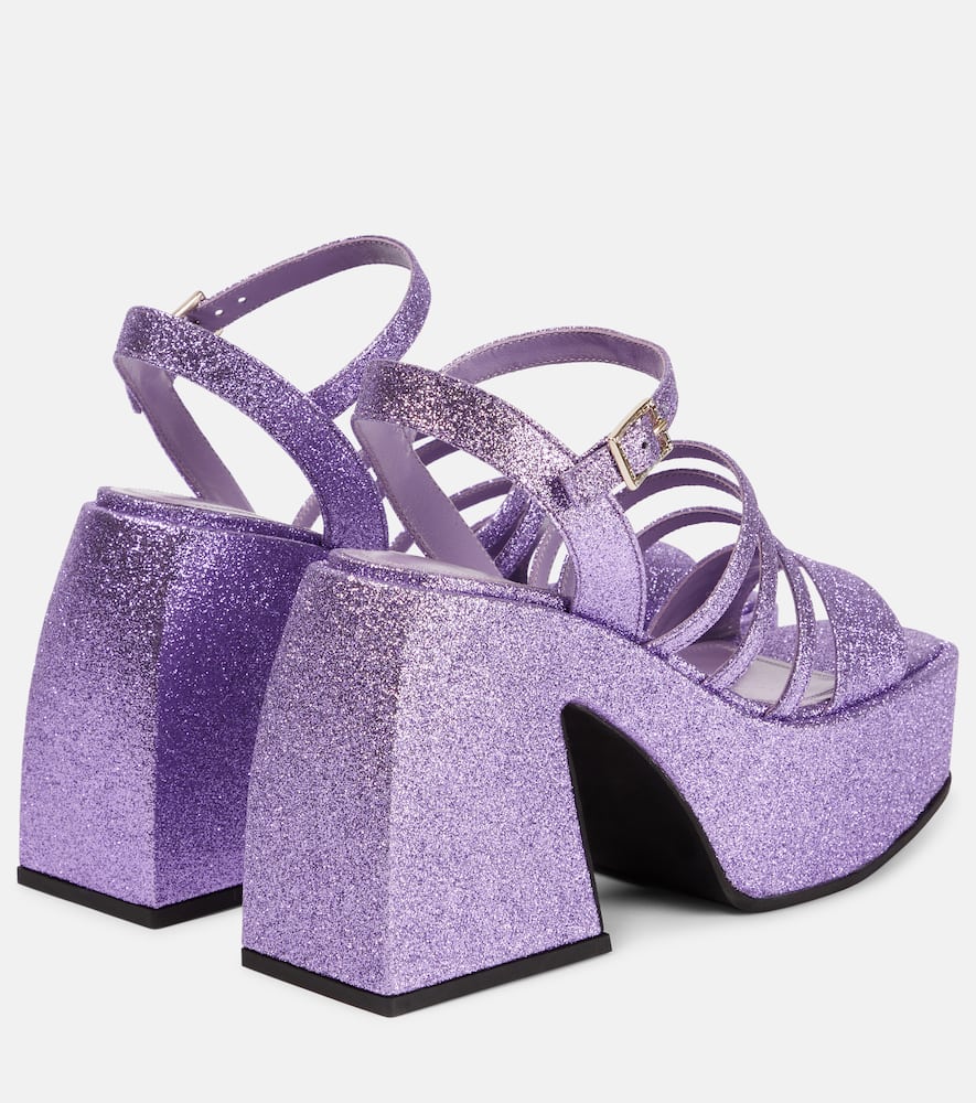 Nodaleto Bulla Chibi glitter platform sandals