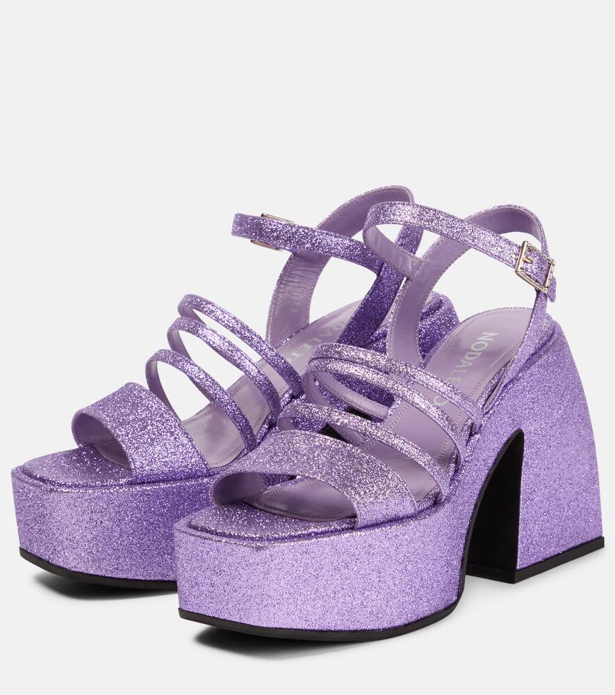 Nodaleto Bulla Chibi glitter platform sandals