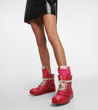 Rick Owens Geobasket leather high-top sneakers