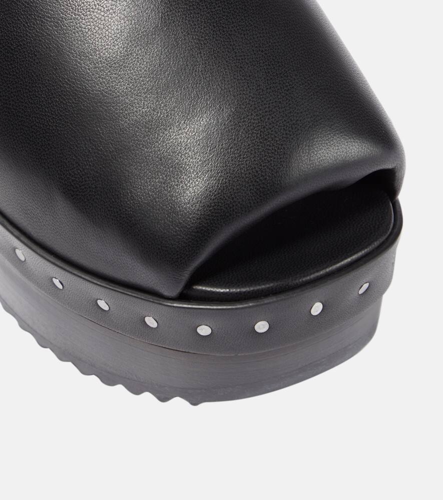 Rick Owens Padded leather platform sandals