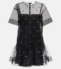 REDValentino Embellished point d√¢¬Ä¬ôesprit tulle minidress