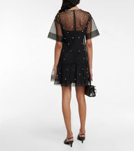 REDValentino Embellished point d√¢¬Ä¬ôesprit tulle minidress