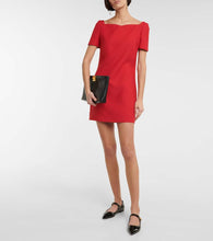 Valentino Wool and silk crêpe couture minidress
