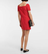 Valentino Wool and silk crêpe couture minidress