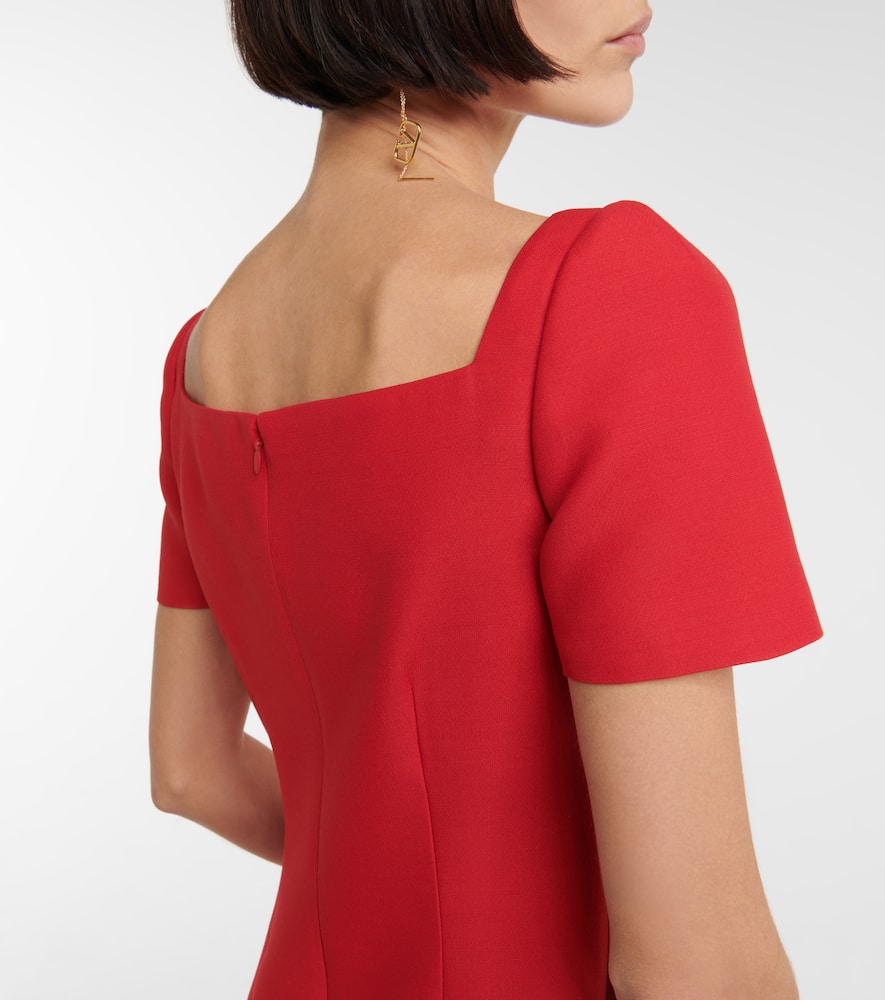 Valentino Wool and silk crêpe couture minidress