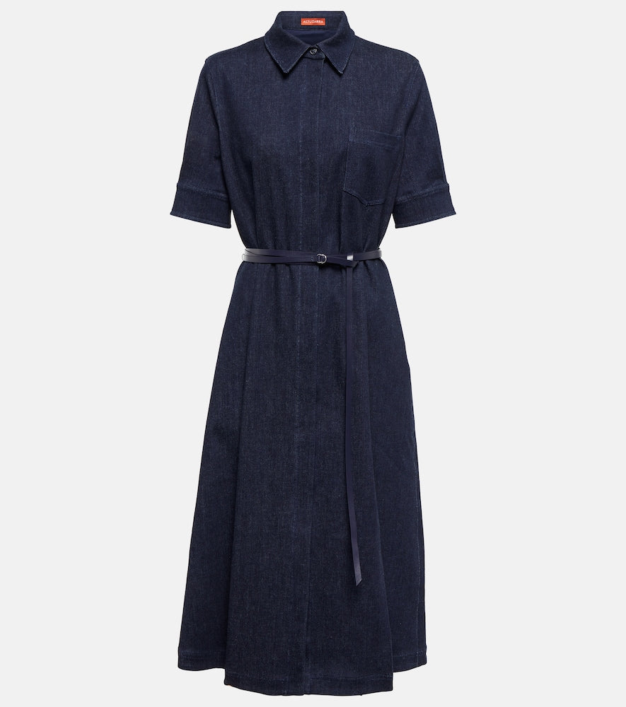 Altuzarra Kieran denim midi dress. Altuzarra Kieran 牛仔中长连衣裙
