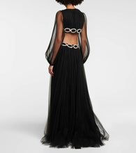 Valentino Embellished cutout tulle gown