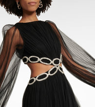 Valentino Embellished cutout tulle gown