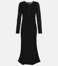 Tom Ford Metallic knitted maxi dress