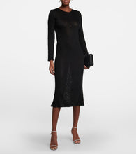 Tom Ford Metallic knitted maxi dress