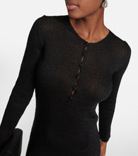 Tom Ford Metallic knitted maxi dress