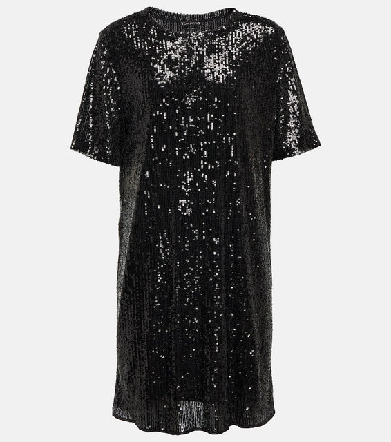 Tom Ford Sequin T-shirt minidress