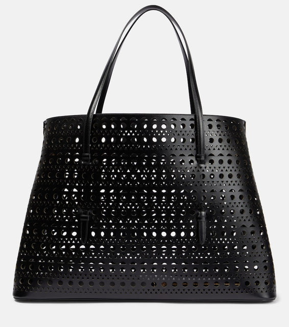 Alaia Mina 50 Large leather tote bag. Shop Alaia Tote Bags for women now.