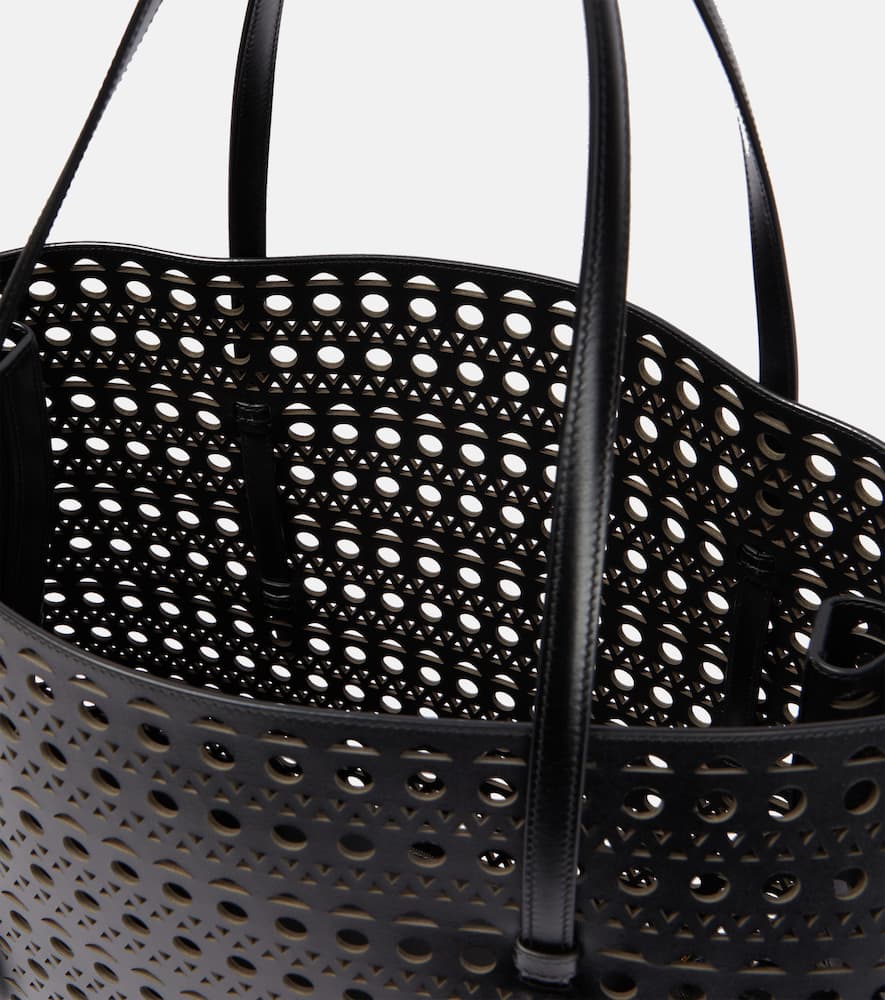 Alaia Mina 50 Large leather tote bag