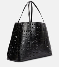 Alaia Mina 50 Large leather tote bag