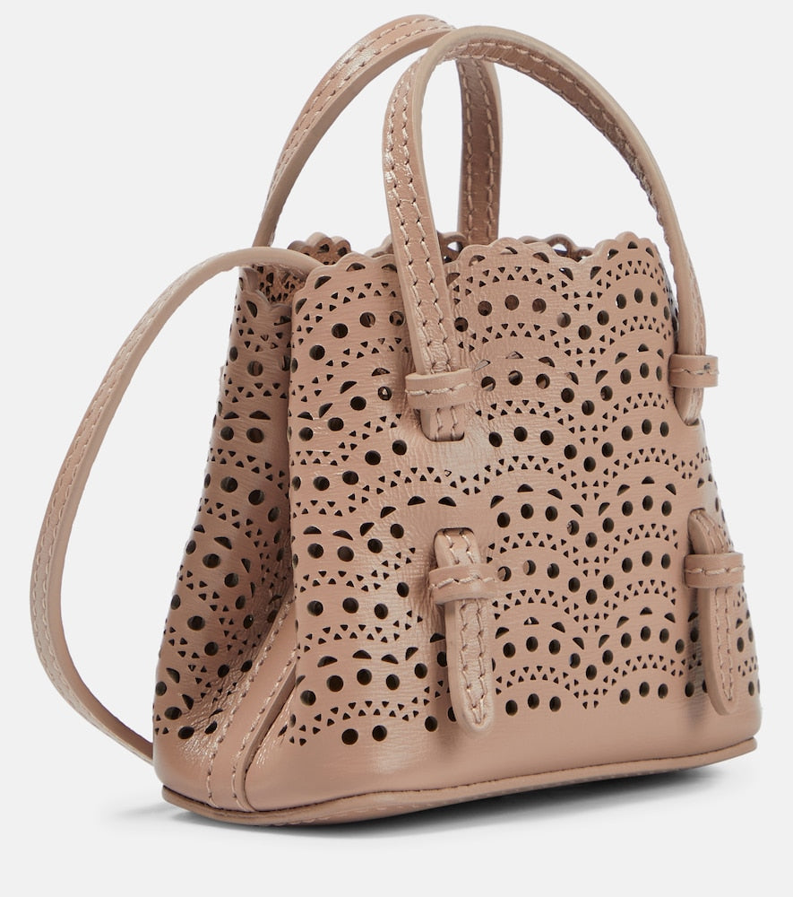Alaia Le Mina Mini leather crossbody bag