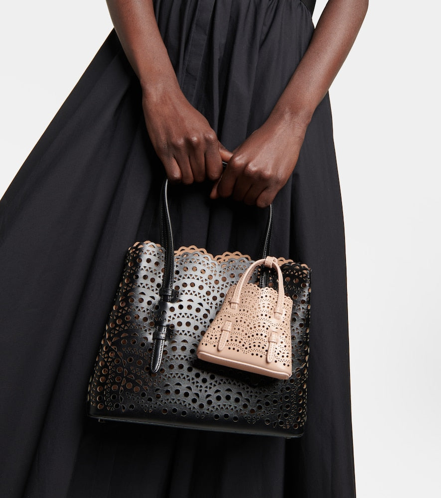 Alaia Le Mina Mini leather crossbody bag