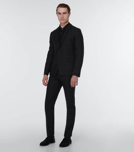 Christian Louboutin Penny No Back suede and croc-effect loafers