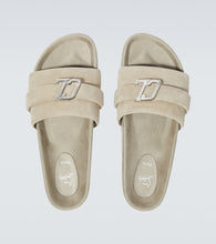 Christian Louboutin Embellished suede slides