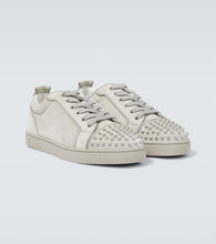 Christian Louboutin Louis Junior Spikes suede sneakers