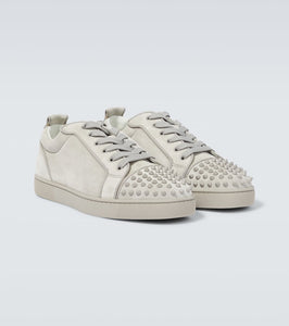 Christian Louboutin Louis Junior Spikes suede sneakers