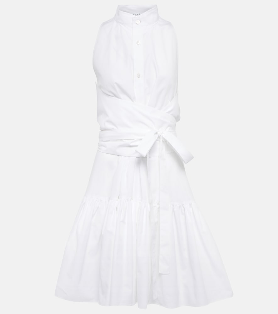 Alaia Cotton poplin minidress. Alaia 棉质府绸迷你连衣裙