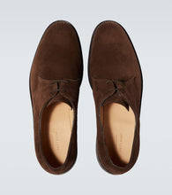 John Lobb Haldon Derby suede shoes