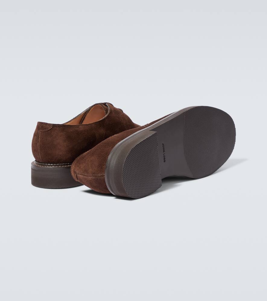 John Lobb Haldon Derby suede shoes
