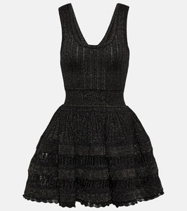 Alaia Crinoline wool-blend minidress