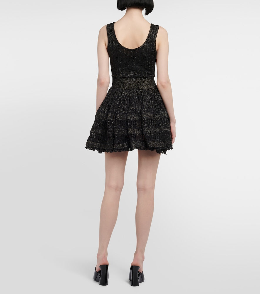Alaia Crinoline wool-blend minidress