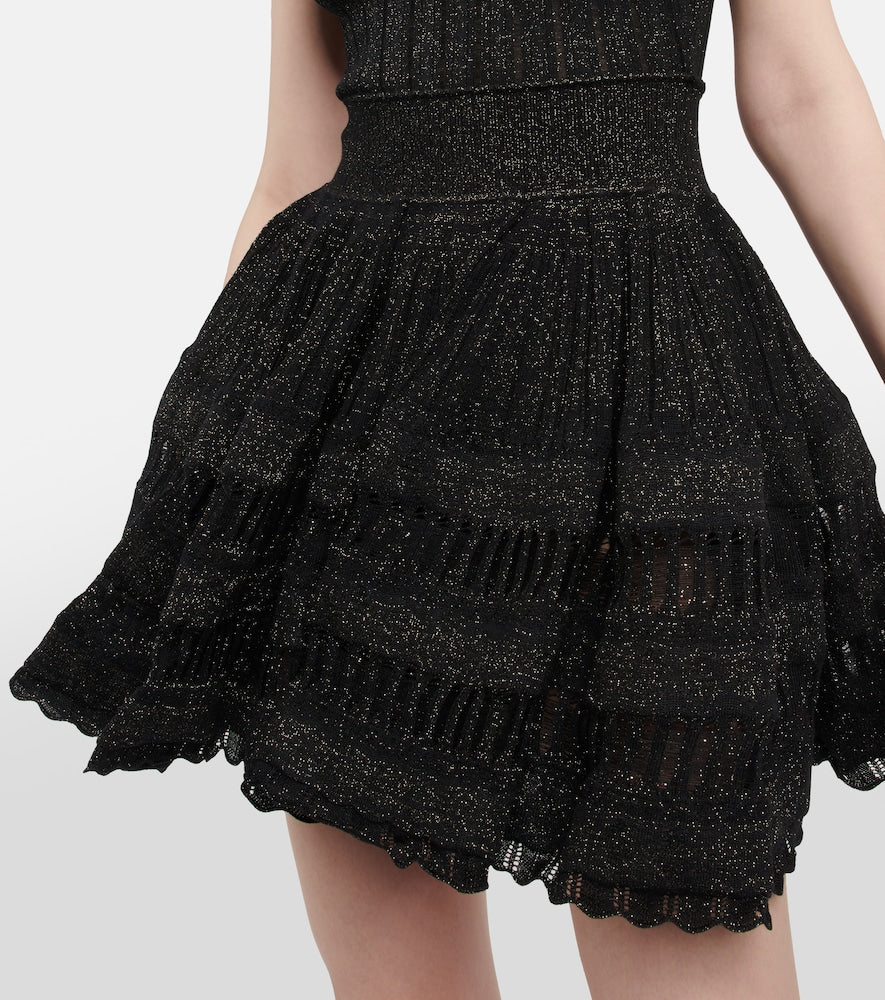 Alaia Crinoline wool-blend minidress