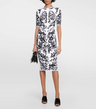 Alaia Printed midi dress
