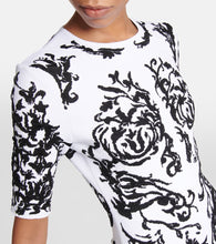 Alaia Printed midi dress