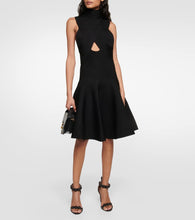 Alaia Cutout high-neck minidress