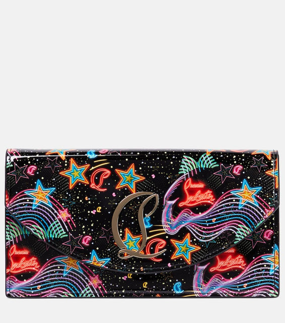 Christian Louboutin Loubi54 patent leather clutch. Shop Christian Louboutin Shoulder Bags for women now.