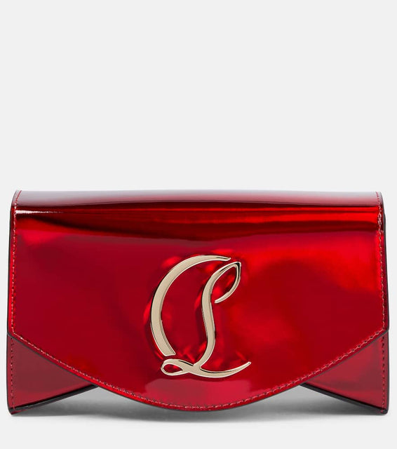 Christian Louboutin Loubi54 patent leather shoulder bag. Shop Christian Louboutin Shoulder Bags for women now.
