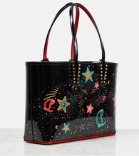 Christian Louboutin Cabata Small printed leather tote bag