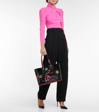 Christian Louboutin Cabata Small printed leather tote bag