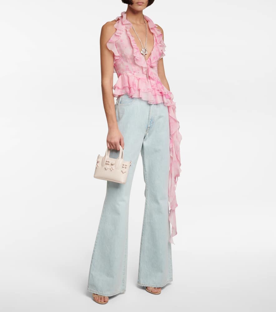 Christian Louboutin Cabata E/W Nano leather tote bag