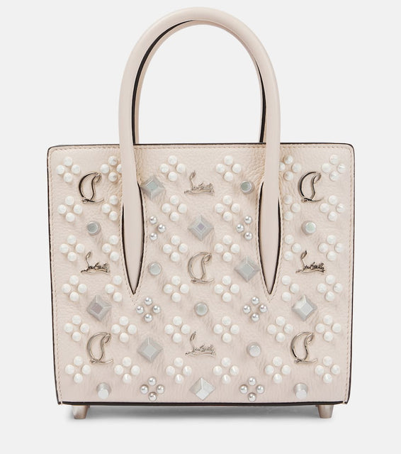 Christian Louboutin Paloma Mini leather tote bag. Shop Christian Louboutin Top-Handle Bags for women now.